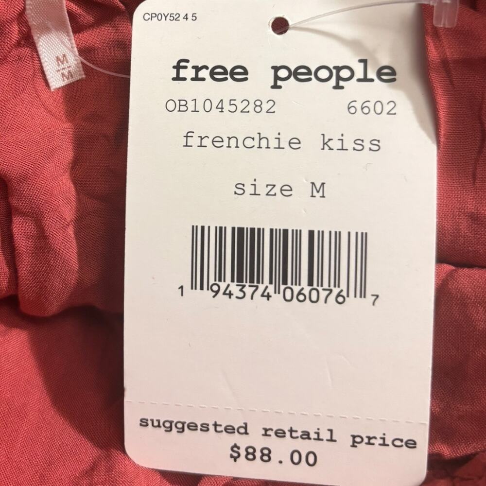 Free People NWT Chante Lace Tie-Front Tank Top in Medium - Picture 6 of 7